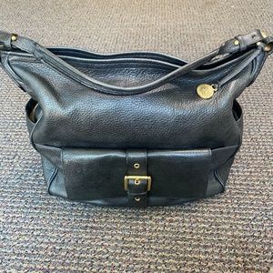 Brahmin Pebble Leather Black Shoulder Bag